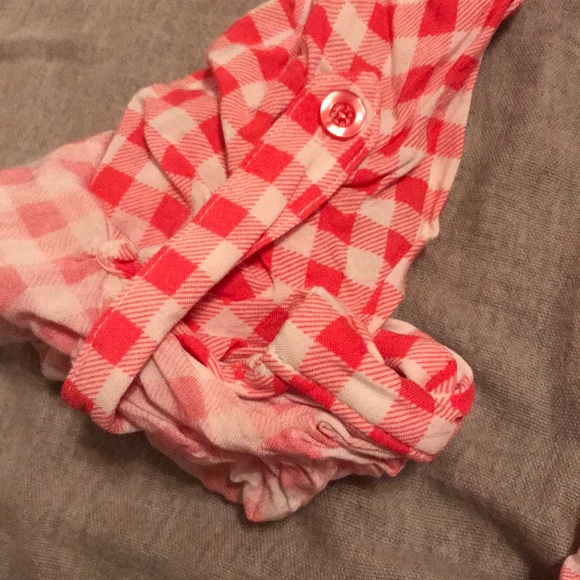 Plaid Button Down Blouse - Picture 3 of 4